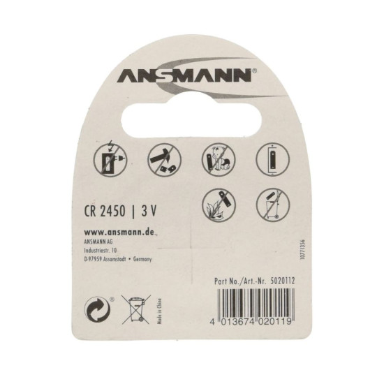 Ansmann CR2450 3V 1/1 litijumska baterija