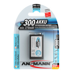 Ansmann maxE 9V 300mAh Ni-MH punjiva baterija
