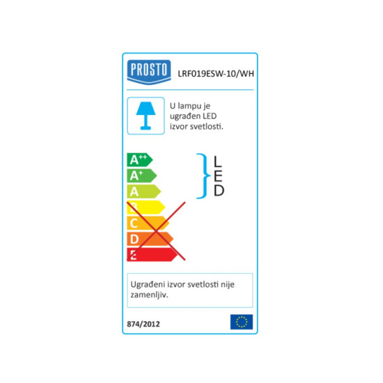 Prosto LRF019ESW-10/WH 10W LED reflektor sa PIR senzorom
