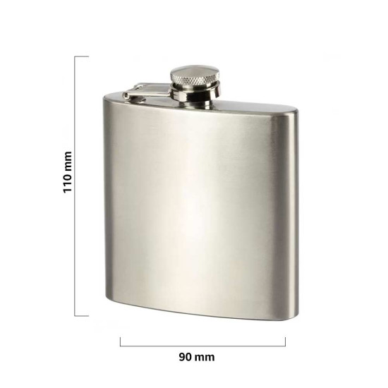 Brandy 41.081.80 6 pljoska 170ml srebrna