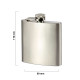 Brandy 41.081.80 6 pljoska 170ml srebrna