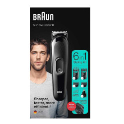 Braun MGK3320 BLK/BLK BOX trimer za kosu i bradu