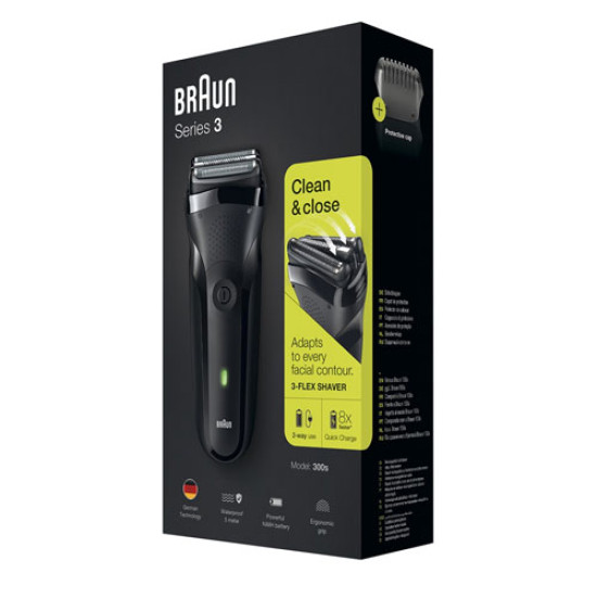 Braun Series 3 Shaver 300 BLK/BLK BOX električni brijač