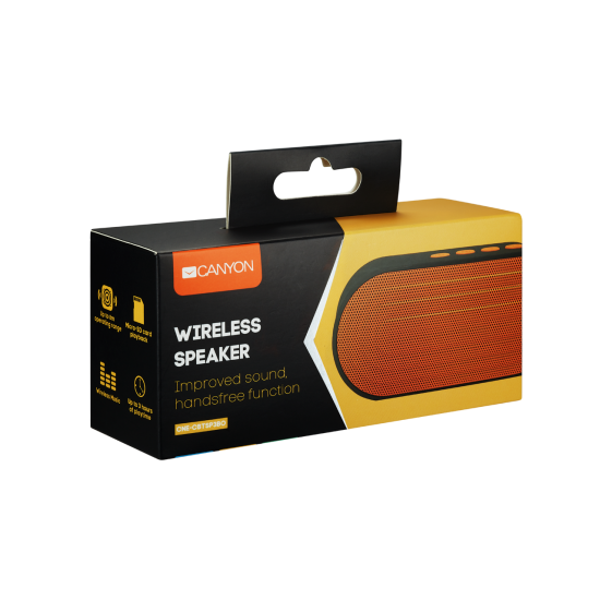 Canyon CNE-CBTSP3BO crni/oranž portable bluetooth