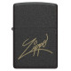 Zippo 48143 Classic Black Crackle Laser Engrave