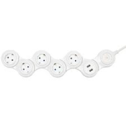 Home NVH05K/USB razvodnik sa 5mesta/kabel 1,5mm2 + 2 x USB (5 V / 2.4 A)  1,4m