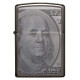 Zippo 49025 Black Ice Currency Design upaljač