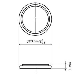 EEMB LIR2450-PEN3 3.6V 120mAh Li-ion industrijska punjiva baterija