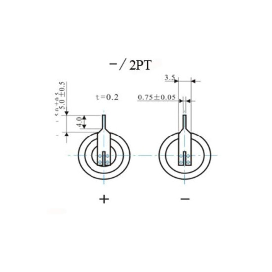 Fanso ER14335H/2PT 3.6V 1.65Ah litijumska baterija