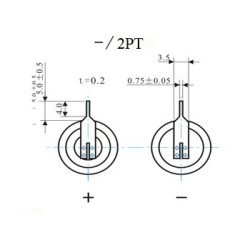 Fanso ER14505H/2PT 3.6V 2.7Ah litijumska baterija