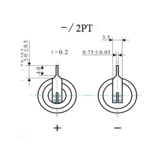 Fanso ER14505H/2PT 3.6V 2.7Ah litijumska baterija