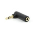 Gembird A-3.5M-3.5FL 3.5 mm stereo audio desni ugao adapter, 90stepeni