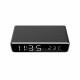 Gembird DAC-WPC-01 digitalni sat + alarm sa bežičnim punjenjem telefona, Black