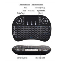 Gembird GMB-I8 2.4GHz Wireless gaming Mini keyboard backlight and TOUCH