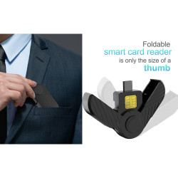 Kettz CR-K1030B USB Type C čitač pametnih kartica (ID smart card reader)