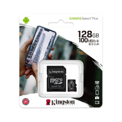 Kingston SDCS2/128GBSP 128GB MicroSD Canvas Go Plus 100MB/s sa adapterom memorijska kartica