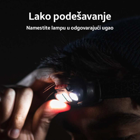 NEBO NEB-HLP-0007-G EINSTEIN 1000 LED naglavna punjiva lampa