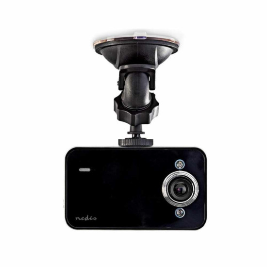 Nedis DCAM06BK Dash Cam, 720p@30fps, 3.0 MPikel, 2,4 LCD, Detekcija pokreta, Crna