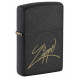 Zippo 48143 Classic Black Crackle Laser Engrave