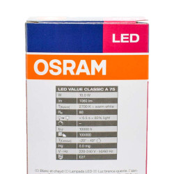 Osram VALUE CL A FR 75 non-dim E27 10W/827 LED sijalica
