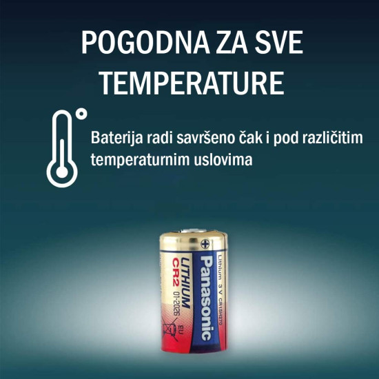 Panasonic CR-2L/1BP CR2 3V litijumska baterija
