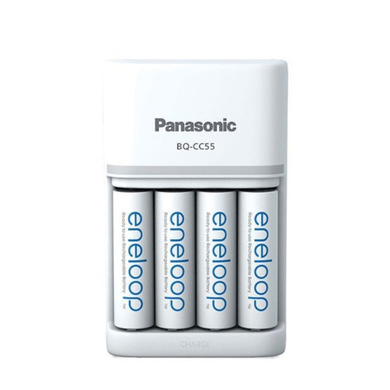 Panasonic eneloop K-KJ55MCD40E BQ-CC55E + 4 AA 2000mAh (1.5h) punjač baterija