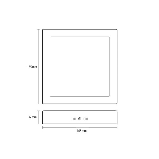 Prosto LNPS-P12/W LED pravougaona nadgradna panel lampa