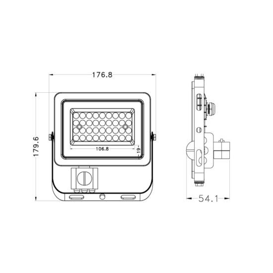 Prosto LRFK02W-30/WS 30W LED reflektor sa PIR senzorom