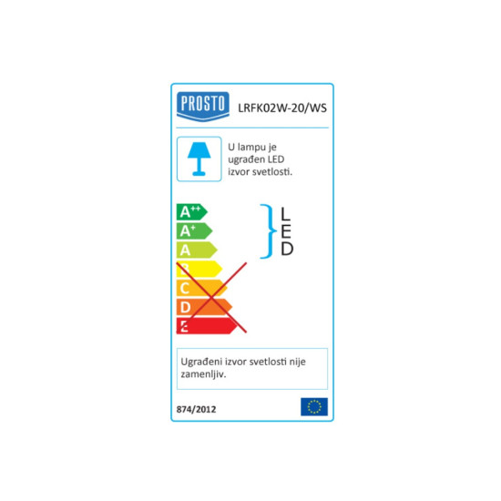 Prosto LRFK02W-20/WS 20W LED reflektor sa PIR senzorom