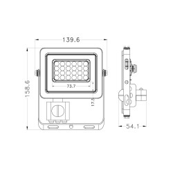 Prosto LRFK02W-20/WS 20W LED reflektor sa PIR senzorom