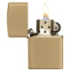 Zippo 204B Regular Brushed Brass Plain upaljač