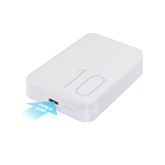Remax USION RPP-65 15W MAGNETIC WIRELESS FAST CHARGE 10000mAh (Beli) power bank Li-ion eksterna baterija