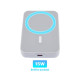 Remax USION RPP-65 15W MAGNETIC WIRELESS FAST CHARGE 10000mAh (Beli) power bank Li-ion eksterna baterija