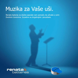 Renata ZA 675 1.4V 1/6 baterija za slušni aparat