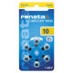 Renata ZA 10 1.4V 1/6 baterija za slušni aparat
