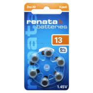 Renata ZA 13 1.4V 1/6 baterija za slušni aparat