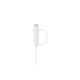 Samsung EP-DG930-DWE Micro Usb kabl sa Tip C adapterom beli