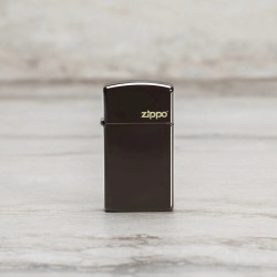 Zippo 49266ZL Slim Brown Zippo Logo upaljač