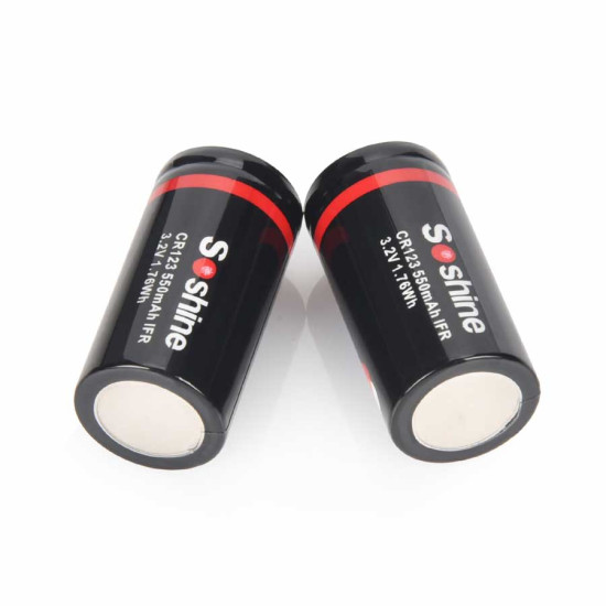 Soshine CR123-3.2-500 3.2V 500mAh LiFePO4 punjiva baterija sa zaštitnom elektronikom