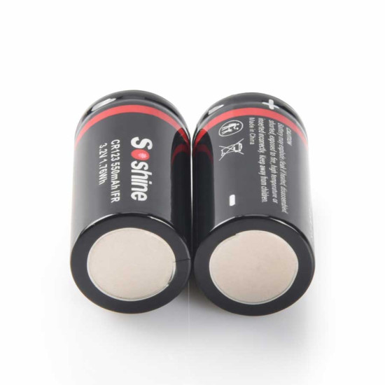 Soshine CR123-3.2-500 3.2V 500mAh LiFePO4 punjiva baterija sa zaštitnom elektronikom