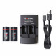Soshine S5(Fe) punjač (RCR123 RCR2 3.2V) LiFePO4 baterija