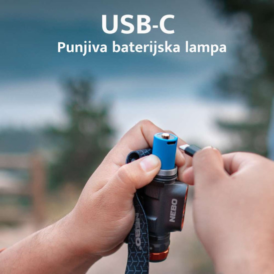 NEBO NEB-HLP-1001-G TRANSCEND 1500 naglavna punjiva lampa
