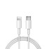 Xwave TIP-C-muski - LIGHTNING(za iPHONE -muski)/duzina 2m/3A/Aluminium /beli pvc kabel