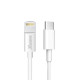 Xwave TIP-C-muski - LIGHTNING(za iPHONE -muski)/duzina 2m/3A/Aluminium /beli pvc kabel