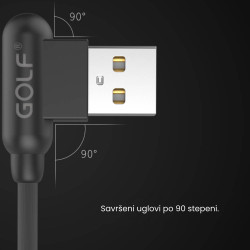 Golf GC-45T USB kabl tip C 1m 90° crni