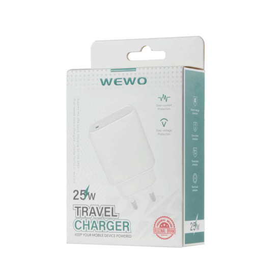 WEWO Type-C PD 25W punjač (beli)