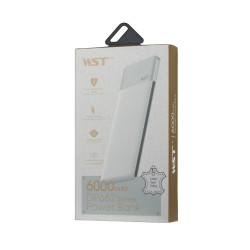 WST DP662 6000 mAh (Beli)  power bank Li-ion eksterna baterija