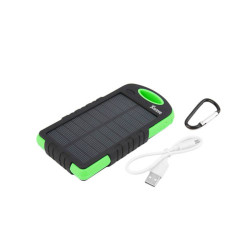 Xwave Camp L 60 green 6000mAh/2.1A/2xUSB  Solarni power bank Li-ion eksterna baterija + Led lampa