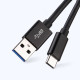 Xwave USB kabl TIP-C/USB 3.0 (tip A-muski) -USB 3.1 (TIP C-muski)/duzina 2m/crni pv