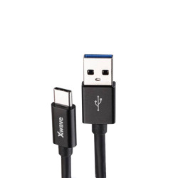 Xwave USB kabl TIP-C/USB 3.0 (tip A-muski) -USB 3.1 (TIP C-muski)/duzina 1,2m/crni pvc